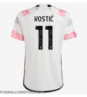 Juventus Filip Kostic #11 Replik Auswärtstrikot 2023-24 Kurzarm